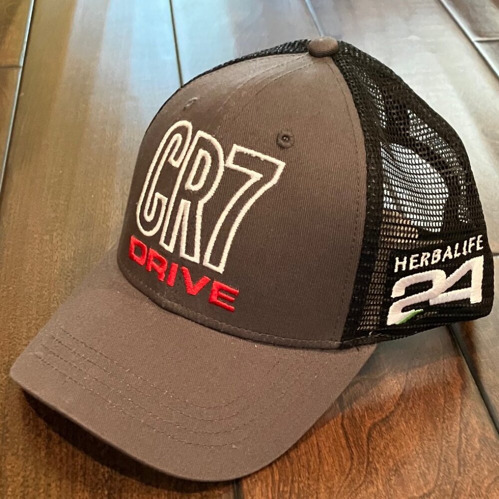 CR7 Drive Hat Gray & Black Mesh Herbalife 24 Adjustable Hat - Adult Fit